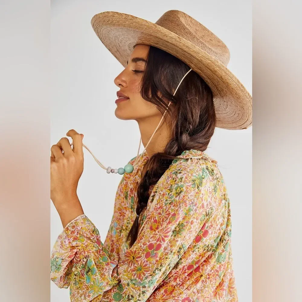 NWT Free People Lack Of Color Western Desert Palma Cowboy Hat Sz L-XL